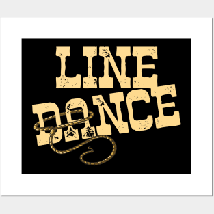 Line Dance Design Posters and Art